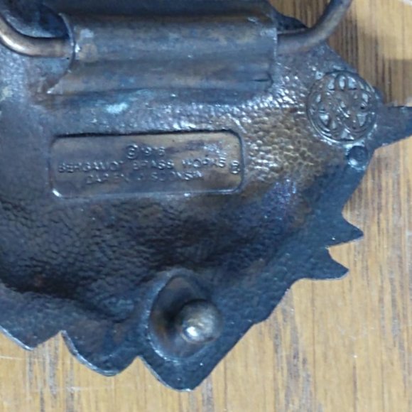 Vintage Horse Bergamont Brass Belt Buckle